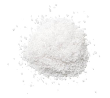 Salt Isolated On White Background. Top View clipart