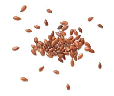 Beyaz arka plan üzerinde izole linseeds