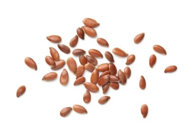 Beyaz arka plan üzerinde izole linseeds