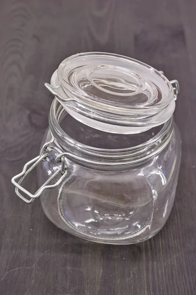 Studio Photo Glass Jar — Stock Photo, Image