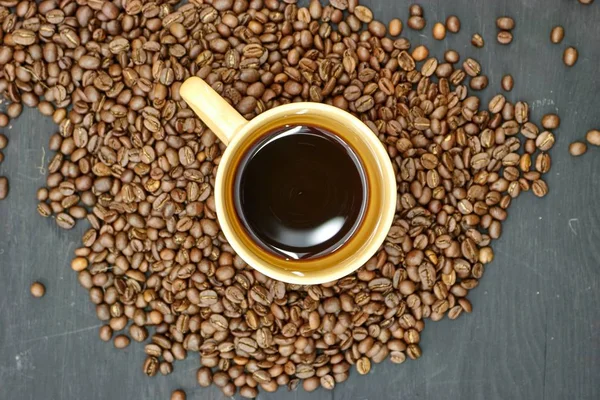 Close Studio Photo Roasted Coffee Beans — Stock Photo, Image
