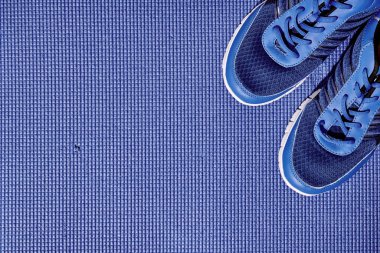 Yoga minderinin stüdyo fotoğrafı.