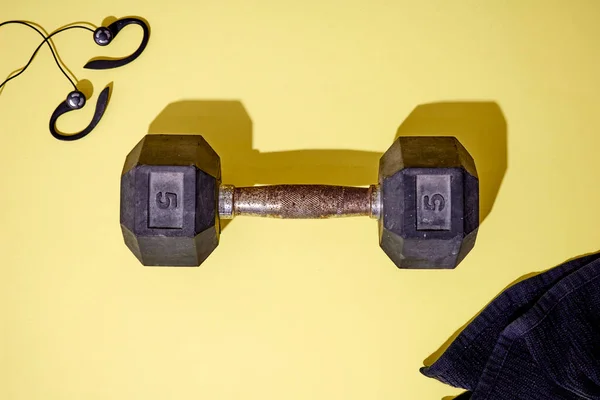 Una Foto Estudio Pesas Gimnasio —  Fotos de Stock