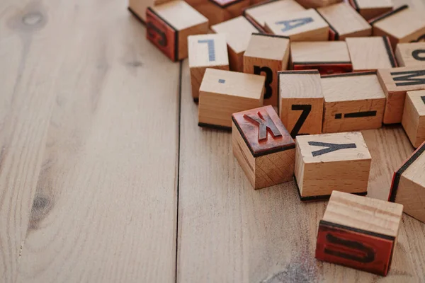 Una Foto Estudio Las Letras Del Alfabeto —  Fotos de Stock