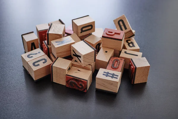 Studio Photo Letters Alphabet — Stock Photo, Image