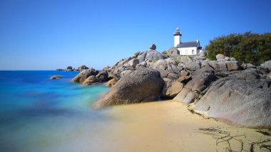 Pontusval Deniz Feneri, Brignogan, Finistere, Fransa
