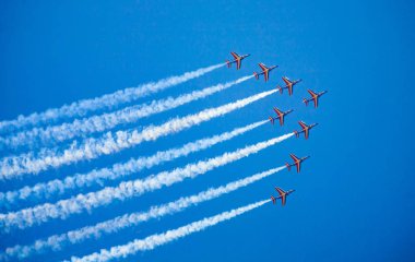 Fransız Hava Kuvvetleri, airshow, Patrouille de Fransa'nın sekiz Alfa jetleri