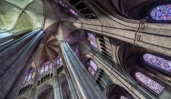 Estructura ligera y orgánica en la catedral de Bourges — Foto de Stock