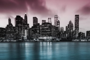 Brooklyn'den New York manzarası