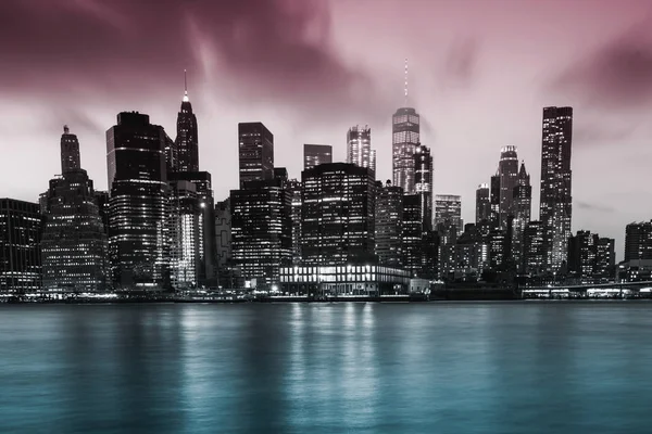 New York City View Från Brooklyn — Stockfoto