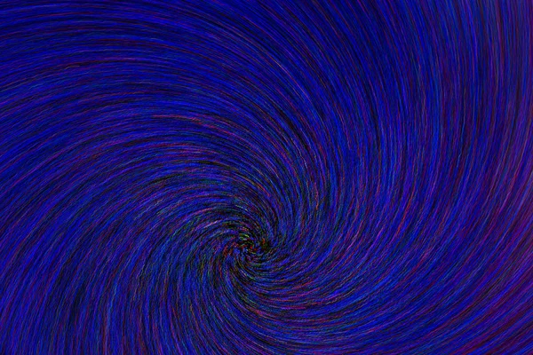 Lente naturale spin-zoom vortice esplosione radiale offuscata rosso verde blu puntini su sfondo nero — Foto Stock