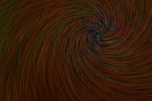 Natural lens spin-zoom vortex explosion radial blurred red dots on black background — Stock Photo, Image