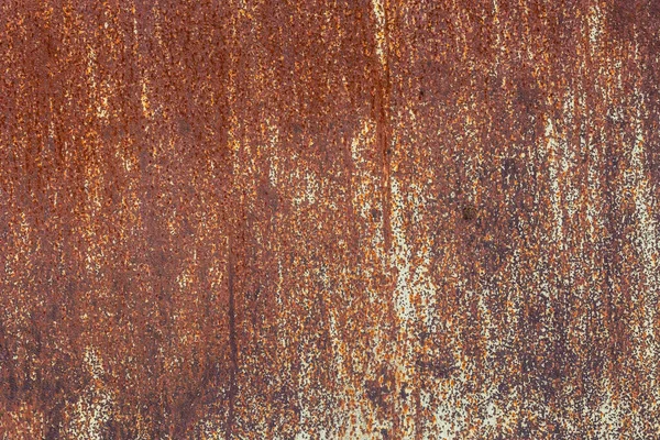 Sfondo astratto e texture di con ruggine arancione e avanzi di vernice bianca — Foto Stock