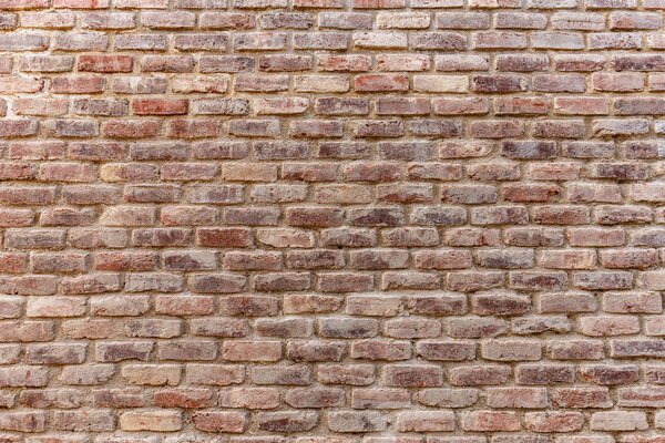 Aged brick wall texture for background