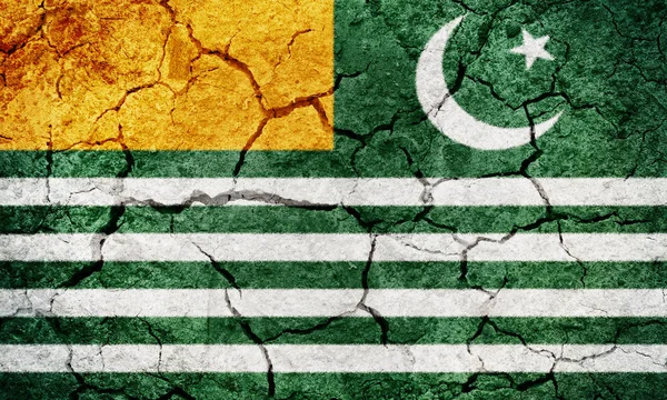 Azad Jammu Och Kashmir Nominellt Självstyrande Polity Administreras Pakistan Flagga — Stockfoto