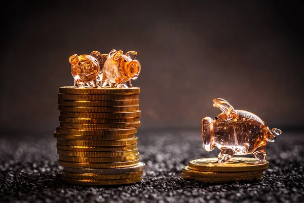 Bitcoin Saving Investment Concept Piggy — Stock Photo, Image