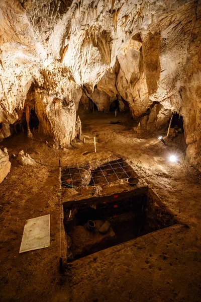 Interiör Domica Grotta Slovakien Turistattraktion — Stockfoto