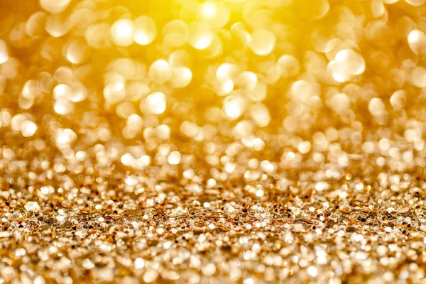 Abstract Gold Bokeh Circles Christmas Background — Stock Photo, Image