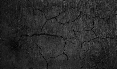 Çatlaklar için arka plan siyah kil doku