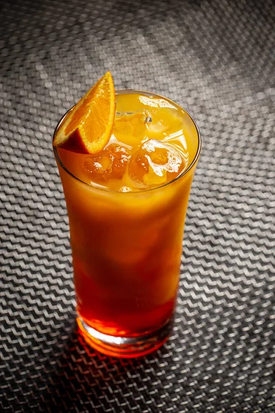 Chilled tropical aperol orange cocktail — Stock Photo, Image