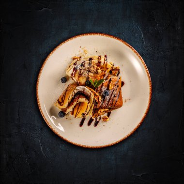 Çikolata kremalı krep