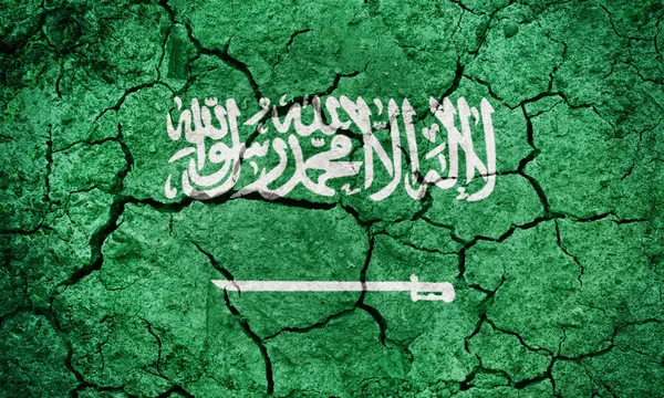 Σημαία του Βασιλείου της Σαουδικής Αραβίας — Φωτογραφία Αρχείου