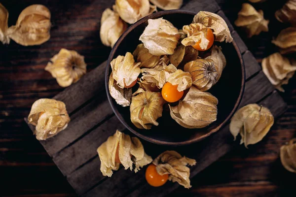 Owoce żółte cape gooseberry — Zdjęcie stockowe