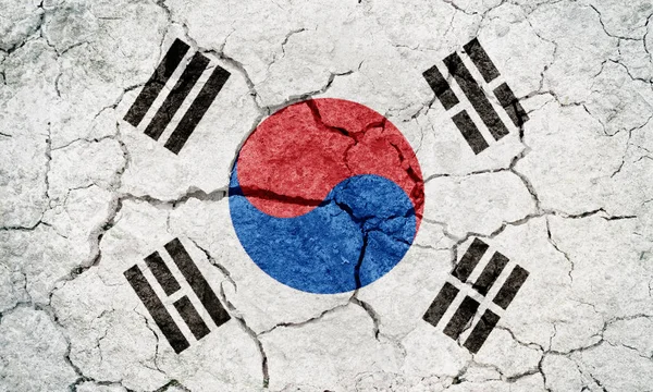 Vlag van Zuid-korea — Stockfoto