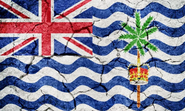 Flagga den brittiska territoriet i Indiska oceanen — Stockfoto