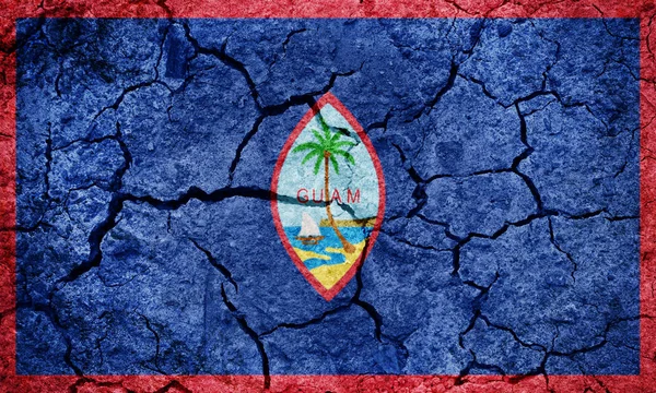 Vlag van het Amerikaanse Territorium Guam — Stockfoto