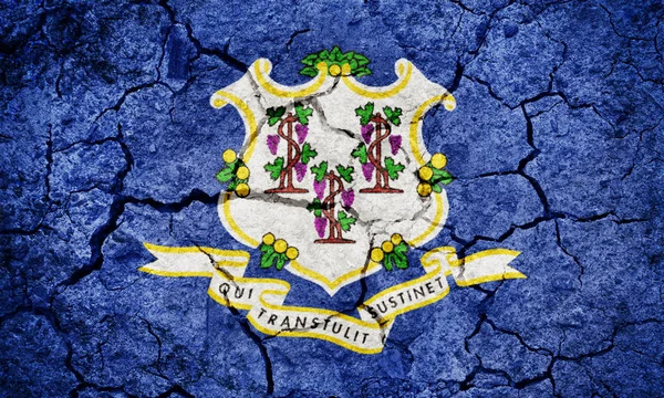 Stan flagi Connecticut — Zdjęcie stockowe