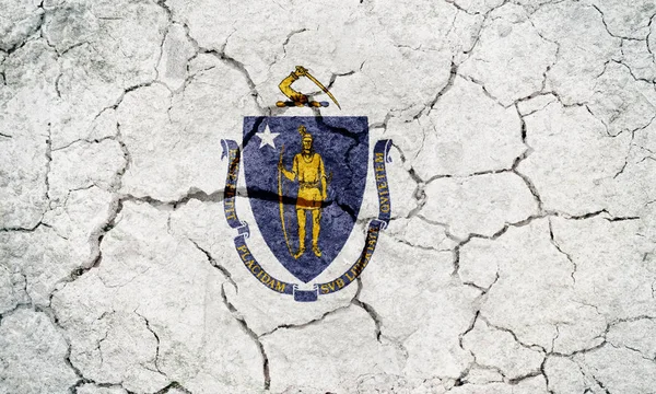 Bandeira da Commonwealth de Massachusetts — Fotografia de Stock
