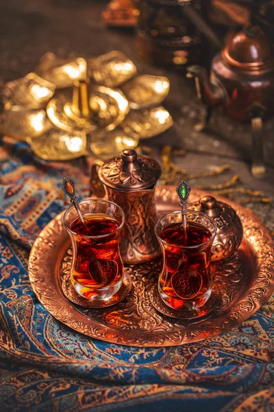 Кубок турецкого чая — стоковое фото