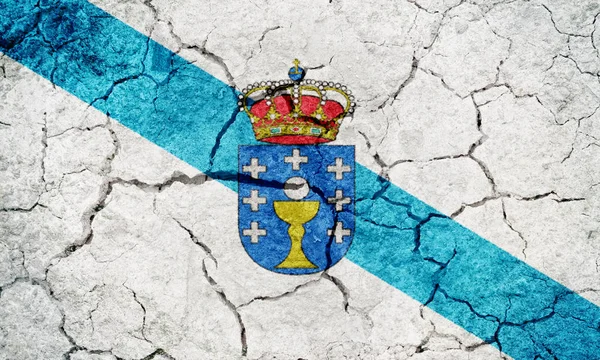 Bandera de Galicia — Foto de Stock