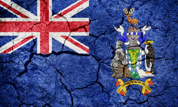 Флаг Южной Георгии и Южных Сандвичевых островов — стоковое фото