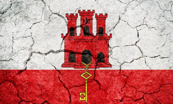 Gibraltars flagga — Stockfoto