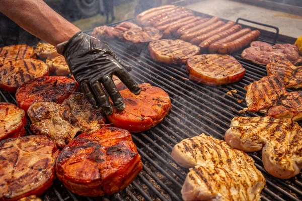 Selection of meat grilling — Stock Photo, Image