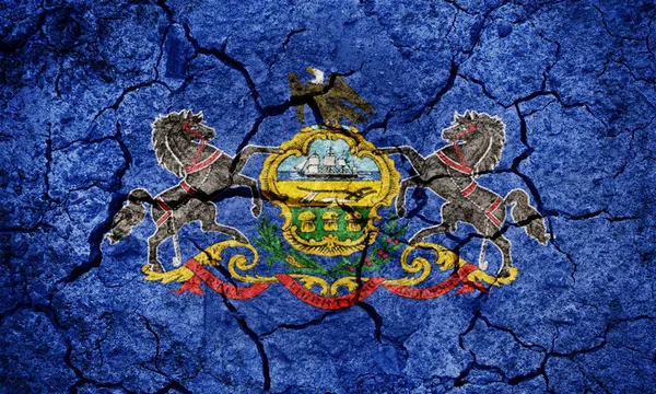 Прапор Співдружності Пенсільванії — стокове фото