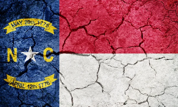 Flaga stanu Północna Karolina — Zdjęcie stockowe
