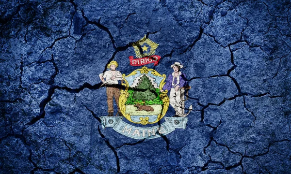 Flagge des Bundesstaates Maine — Stockfoto