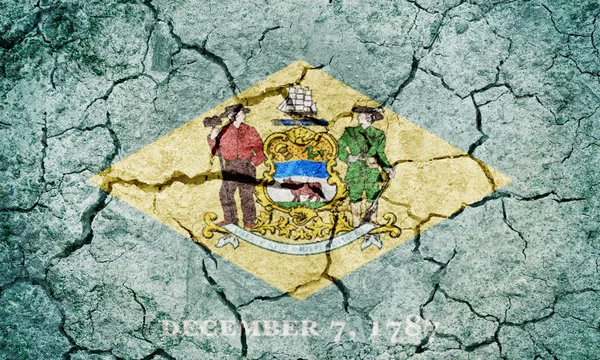 Bandera stanu Delaware — Zdjęcie stockowe