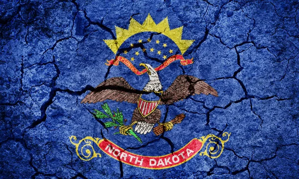 Vlag van de staat north dakota — Stockfoto