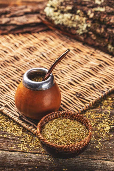 Samenstelling van Yerba mate Rechtenvrije Stockafbeeldingen