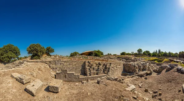 Ruins of ancient legendary city of Troy — Stock Photo, Image