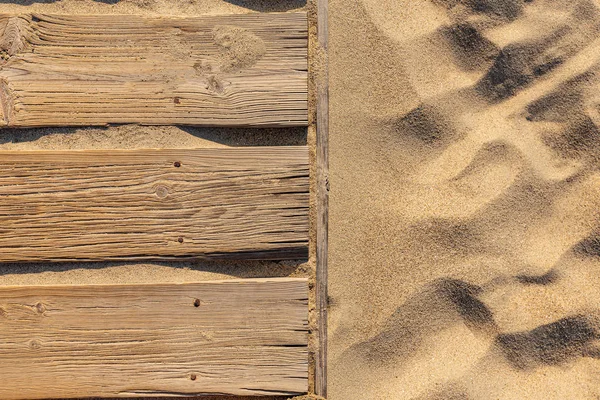 Utsikt over sandstrandrammen . – stockfoto