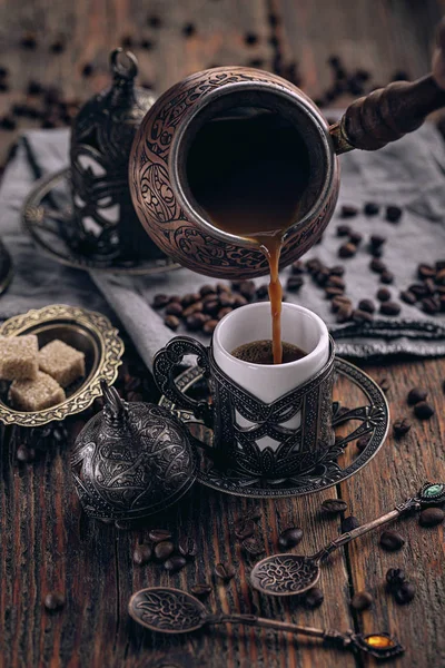 Tureckou kávu — Stock fotografie