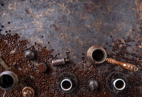 Koppar kaffekanna — Stockfoto