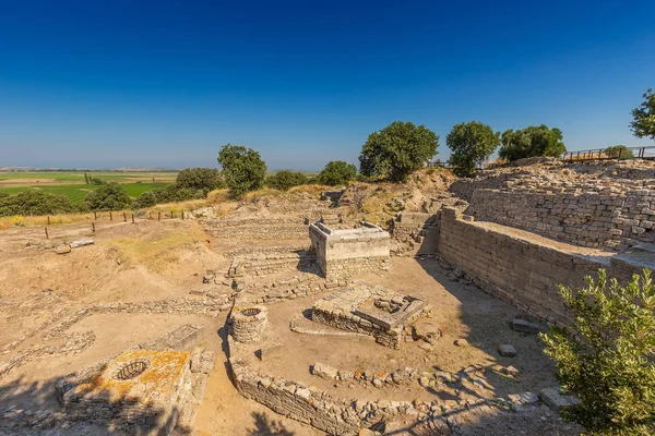 Ruins of ancient legendary city of Troy — Stock Photo, Image