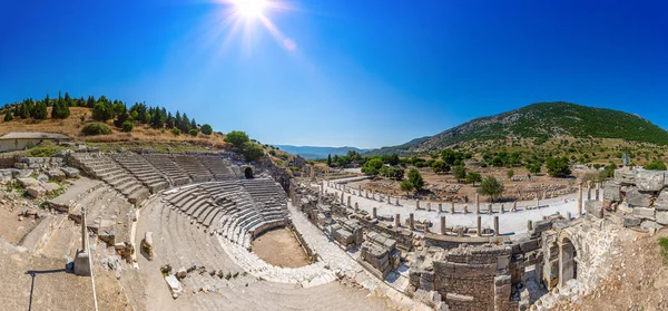 Odeon Theater in ancient city Ephesus, — Stock Photo, Image