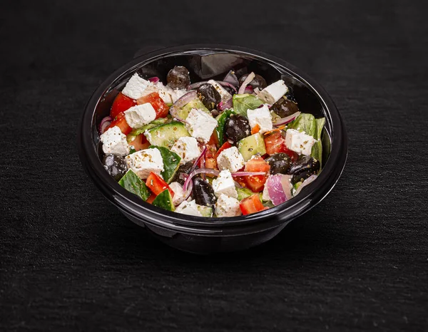 Smaklig grekisk sallad — Stockfoto